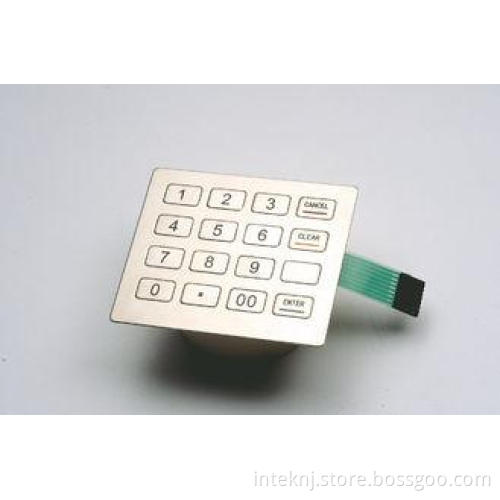 ZT592A Stainless Steel Keypad / PCI Pin Pad for Information